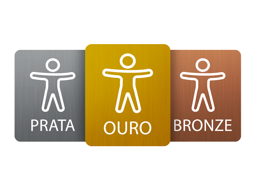 Símbolo do selo Bronze, Prata e Ouro